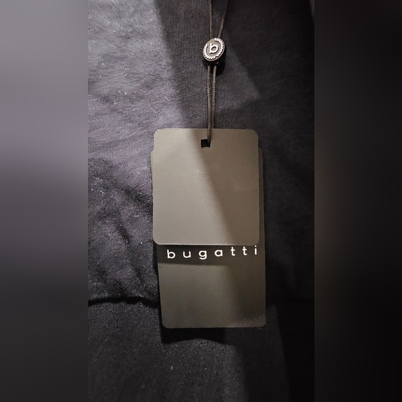 Bugatti Authentic Jacket Nylon/Knit Cotton Zipper Fitted Black size L - Picture 12 of 16